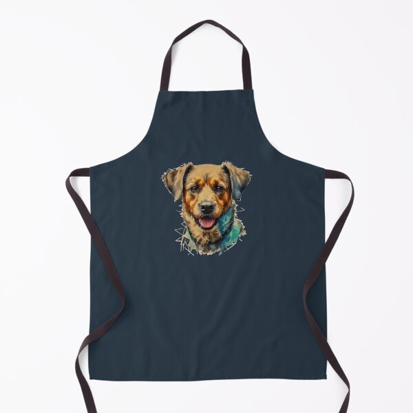 Item preview, Geometric Border Terrier - Modern Pet Art designed and sold by Tklezardesigns.