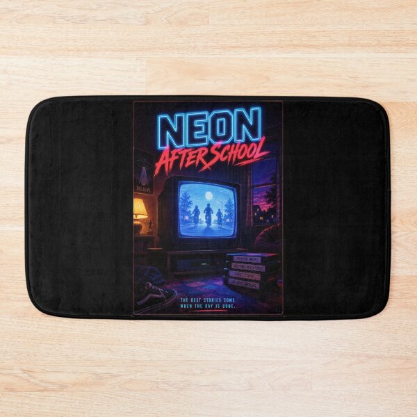 Item preview, Neon After School Retro TV Poster  designed and sold by Sketchlegacy.