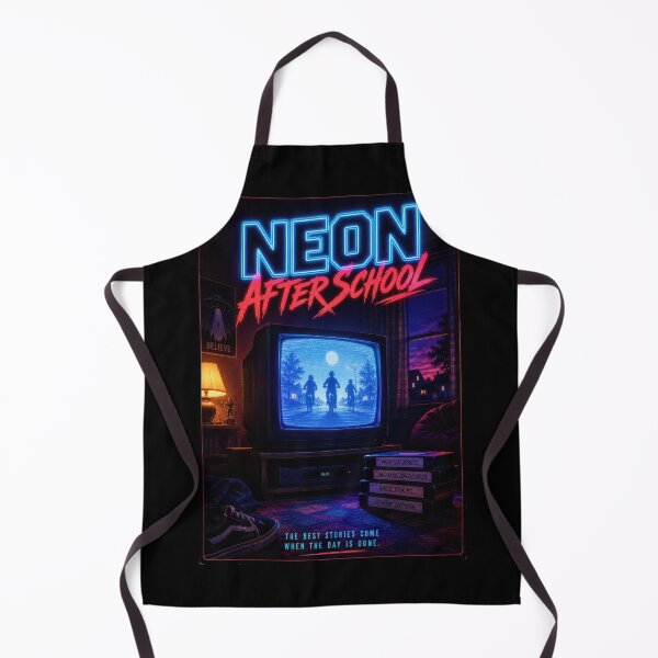 Item preview, Neon After School Retro TV Poster designed and sold by Sketchlegacy.