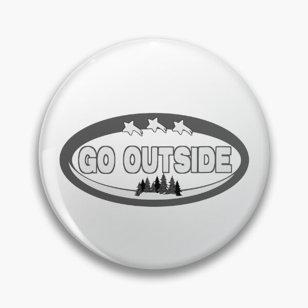 Item preview, Badge for all those who want to go outside: “Go outside – Vintage outdoor adventures” designed and sold by vibeno1.