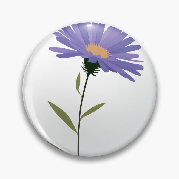 Item preview, SEPTEMBER BIRTH FLOWER ASTER ART designed and sold by MarkedArtPrints.
