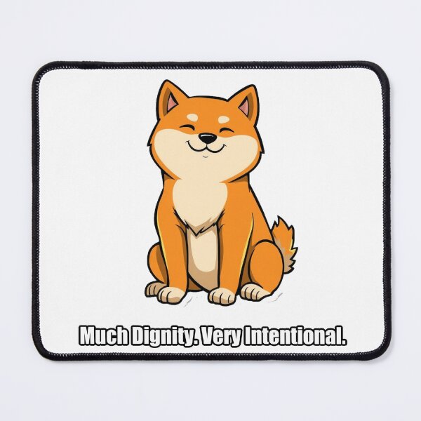 Item preview, Shiba Inu Sticker - Much Dignity Very Intentional - Funny Shiba Inu Owner Gift designed and sold by pawdrops.