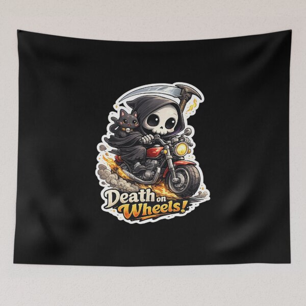 Item preview, Cute Reaper Rider - Death on Wheels designed and sold by TheZyro.