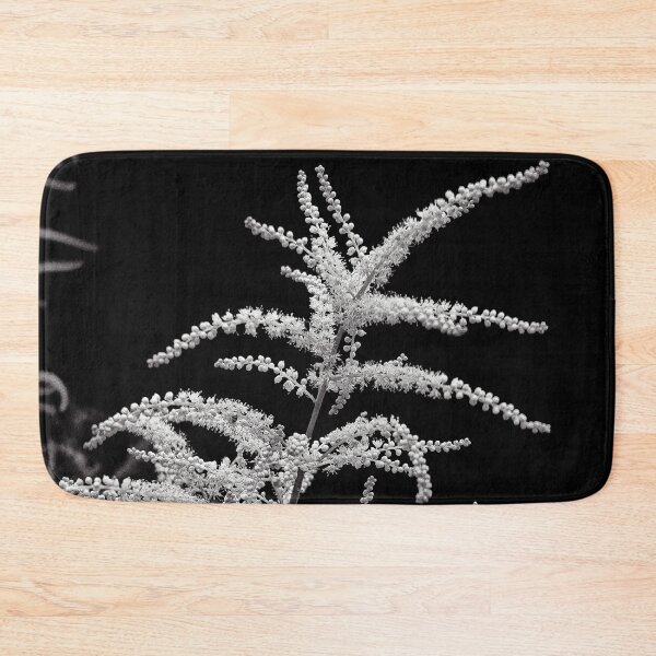 Item preview, Minimalist White Astilbe Bloom in Monochrome designed and sold by Apex_Visuals.