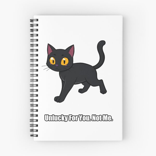 Item preview, Black Cat Sticker - Unlucky For You Not Me - Funny Black Cat Owner Gift designed and sold by pawdrops.