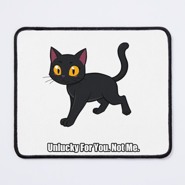 Item preview, Black Cat Sticker - Unlucky For You Not Me - Funny Black Cat Owner Gift designed and sold by pawdrops.