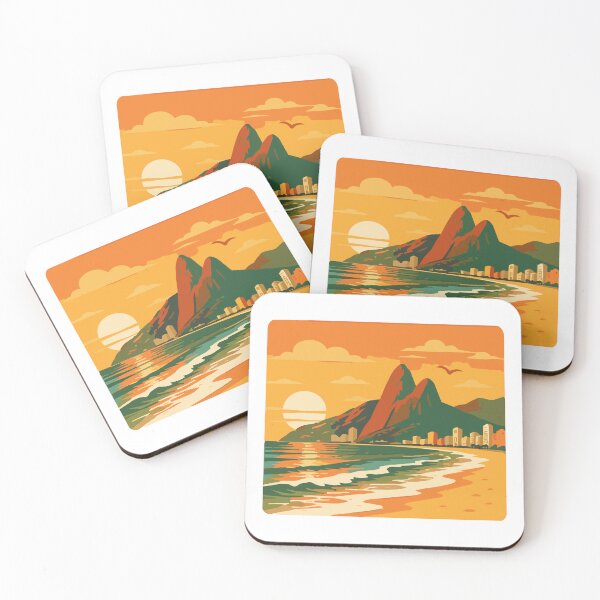 Artikelvorschau, Sonnenuntergang über Ipanema entworfen und verkauft von Napofazarte.
