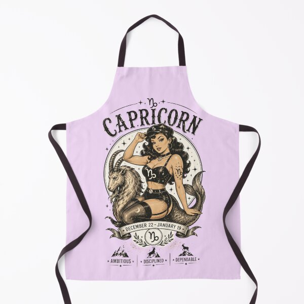 Item preview, Capricorn Zodiac Pin-Up Girl Design | Vintage Astrology Horoscope Gift for Capricorn designed and sold by TheStephanieRome.