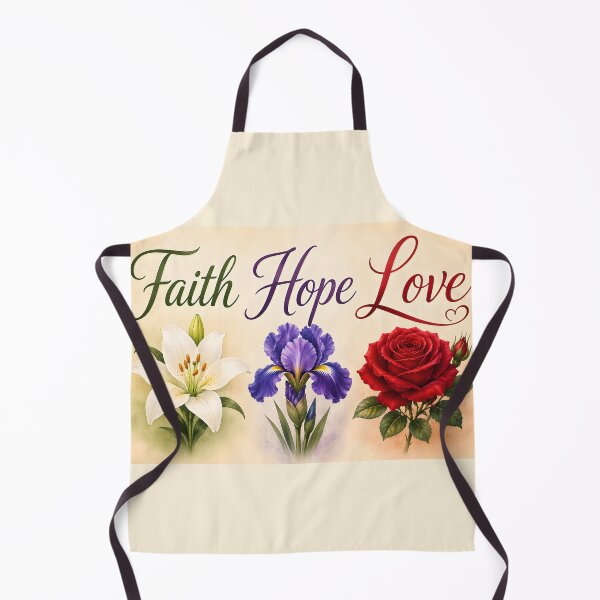 Item preview, Faith, Hope & Love in Bloom – Christian Floral Watercolor Art designed and sold by Stubblejumper Artworks.