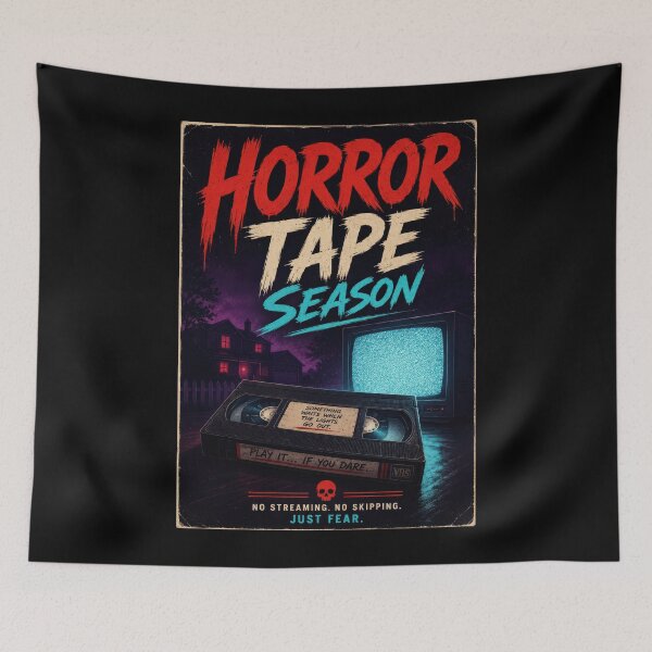Item preview, Horror Tape Season Retro VHS Poster  designed and sold by Sketchlegacy.