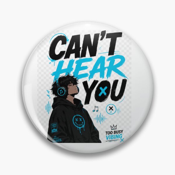 Item preview, Can't Hear You-Music Vibes Graphic Tee designed and sold by designsvetlana1.