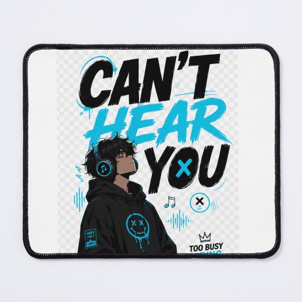 Item preview, Can't Hear You-Music Vibes Graphic Tee designed and sold by designsvetlana1.