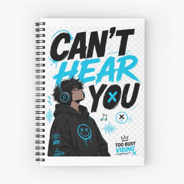 Item preview, Can't Hear You-Music Vibes Graphic Tee designed and sold by designsvetlana1.
