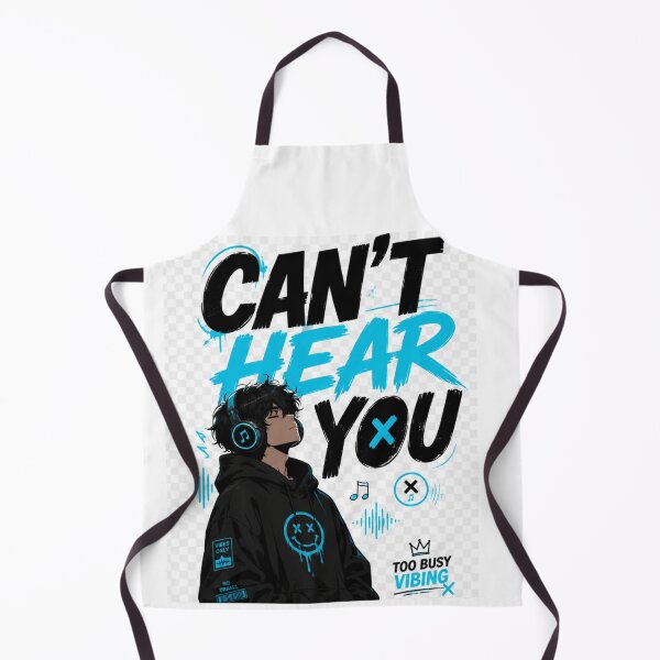 Item preview, Can't Hear You-Music Vibes Graphic Tee designed and sold by designsvetlana1.