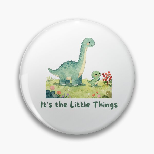 Item preview, It's the Little Things - Cute Watercolor Dinosaur  designed and sold by BCapybara.