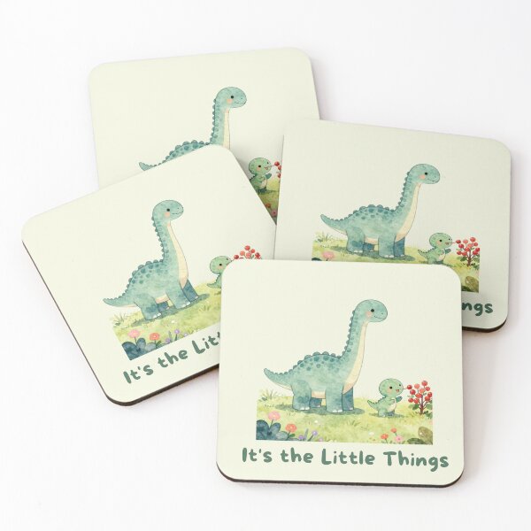 Item preview, It's the Little Things - Cute Watercolor Dinosaur  designed and sold by BCapybara.