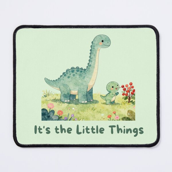 Item preview, It's the Little Things - Cute Watercolor Dinosaur designed and sold by BCapybara.