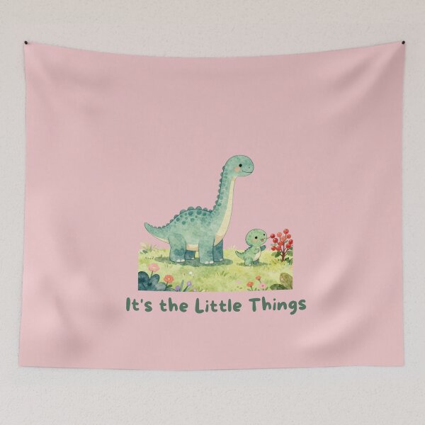Item preview, It's the Little Things - Cute Watercolor Dinosaur  designed and sold by BCapybara.