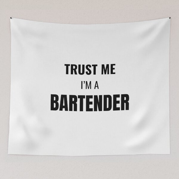 Item preview, Trust Me I'm a Bartender (Black) designed and sold by ShipCrewNation.