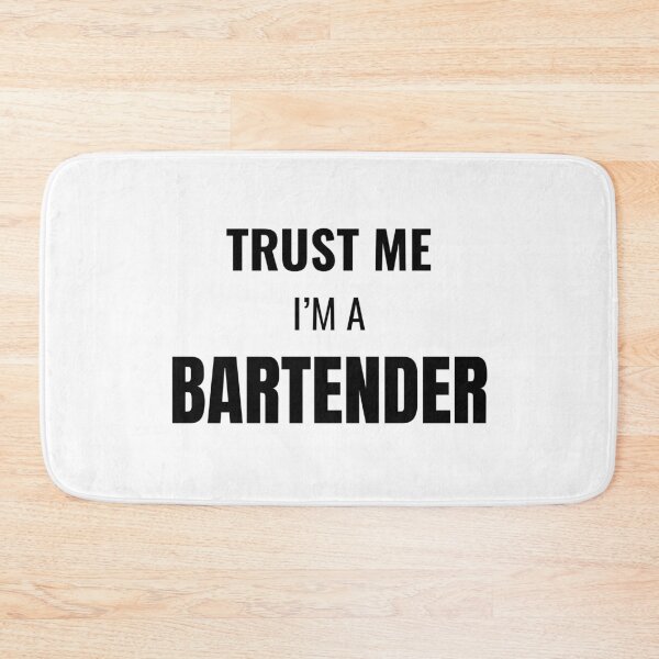 Item preview, Trust Me I'm a Bartender (Black) designed and sold by ShipCrewNation.