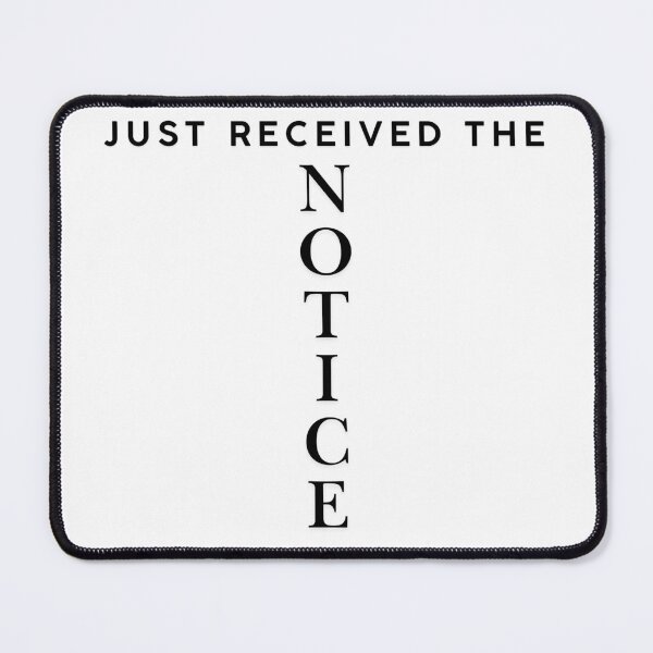 Item preview, Just received the notice designed and sold by ArtistTejal.