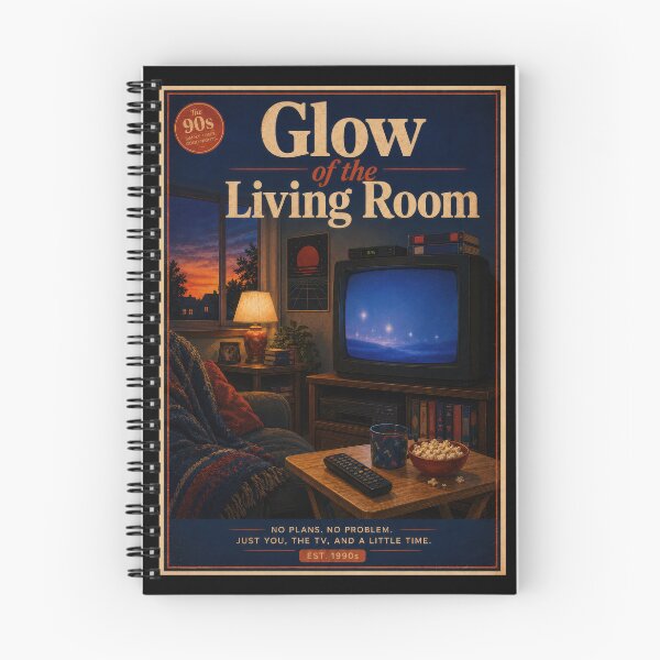 Item preview, Glow of the Living Room 90s Retro TV Poster  designed and sold by Sketchlegacy.