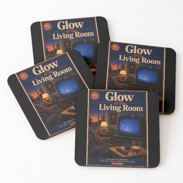 Item preview, Glow of the Living Room 90s Retro TV Poster  designed and sold by Sketchlegacy.