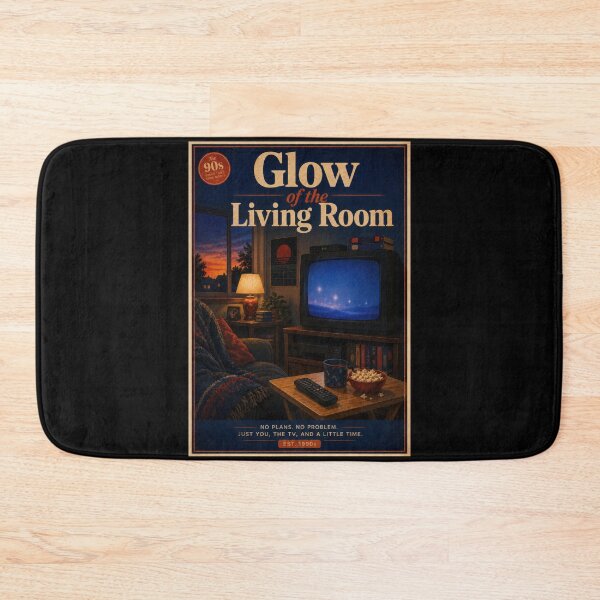 Item preview, Glow of the Living Room 90s Retro TV Poster  designed and sold by Sketchlegacy.