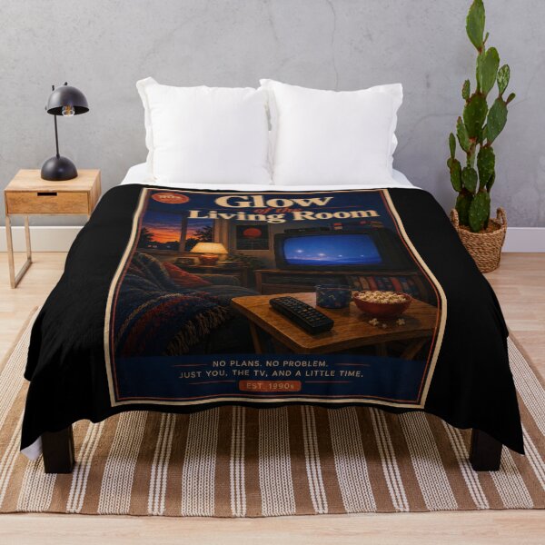 Item preview, Glow of the Living Room 90s Retro TV Poster designed and sold by Sketchlegacy.