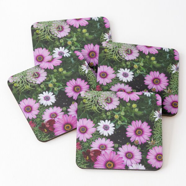 Item preview, Pink and White African Daisies from Above designed and sold by pigeonlovrs.