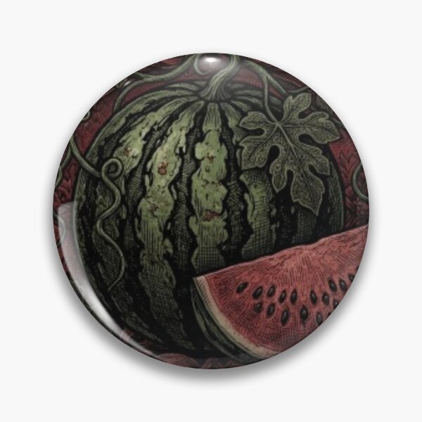 Item preview, Mori Melon Dark Gothic Botanical Watermelon – Moody Vintage Heraldry Art | Dark Aesthetic Watermelon Gift designed and sold by irfanshikh.