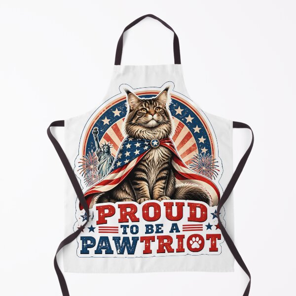 Item preview, Proud To Be A Pawtriot Maine Coon Cat – Patriotic 4th of July USA Cat Lover Gift designed and sold by Bettybee00.