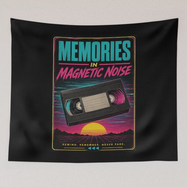 Item preview, Memories in Magnetic Noise Retro VHS Poster  designed and sold by Sketchlegacy.