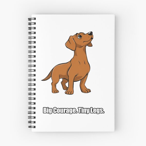 Item preview, Dachshund Sticker - Big Courage Tiny Legs - Funny Dachshund Owner Gift designed and sold by pawdrops.