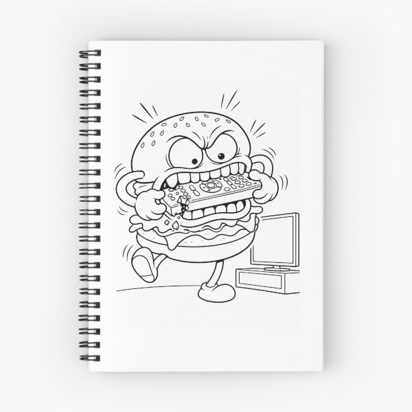 Item preview, Remote Control  Rage Angry Burger Cartoon Funny TV Addiction Humor designed and sold by ComedyInkFactor.