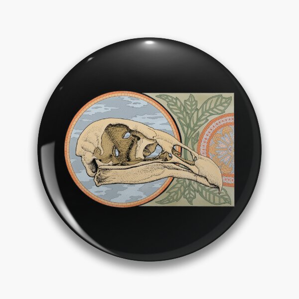 Item preview, Turkey Vulture Skull Art Nouveau designed and sold by Drawinism.