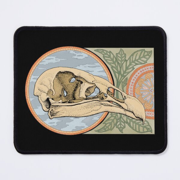 Item preview, Turkey Vulture Skull Art Nouveau designed and sold by Drawinism.