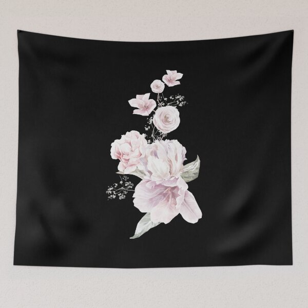 Item preview, Soft Pink Watercolor Floral Bouquet Top | Elegant Botanical Roses & Peonies Art Print T-shirt Sticker designed and sold by Olive Thread Co..