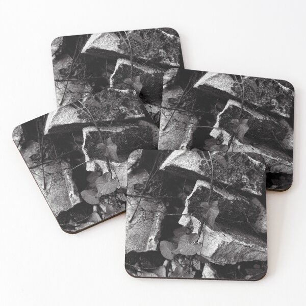 Item preview, Reclaiming Nature: Vine and Concrete Monochromatic Art designed and sold by Apex_Visuals.