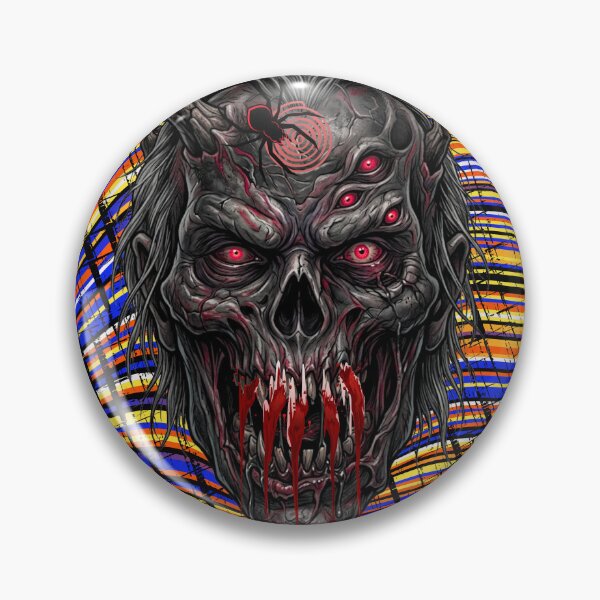 Item preview, Torn zombie monster with multiple eyes and spider illustration designed and sold by VibranPalette.