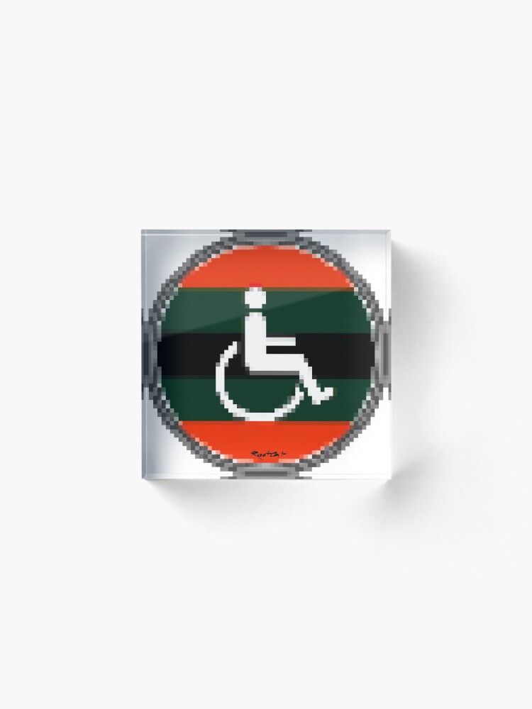 Alternate view of Handicap and singularity XI by RootCat and marie b. Acrylic Block