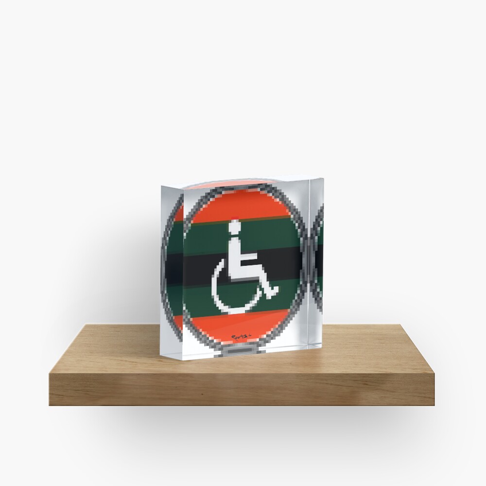 Handicap and singularity XI by RootCat and marie b. Acrylic Block