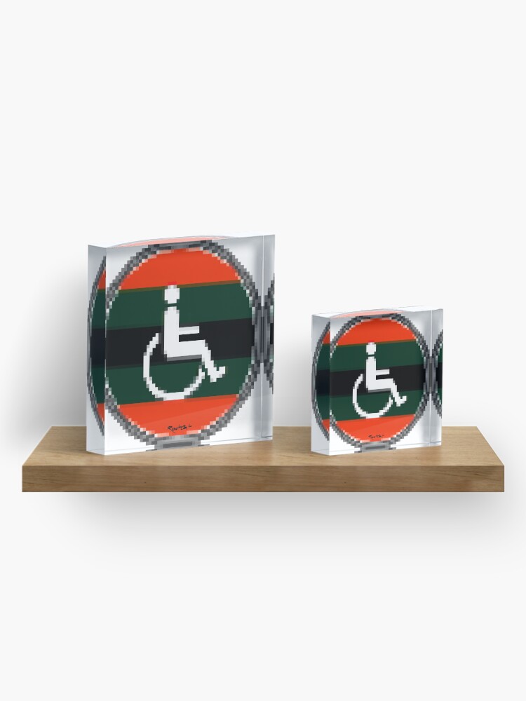 Alternate view of Handicap and singularity XI by RootCat and marie b. Acrylic Block