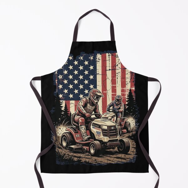 Item preview, Racing Mower - American Flag - Lawn Mower Racing designed and sold by RaceDayRags.