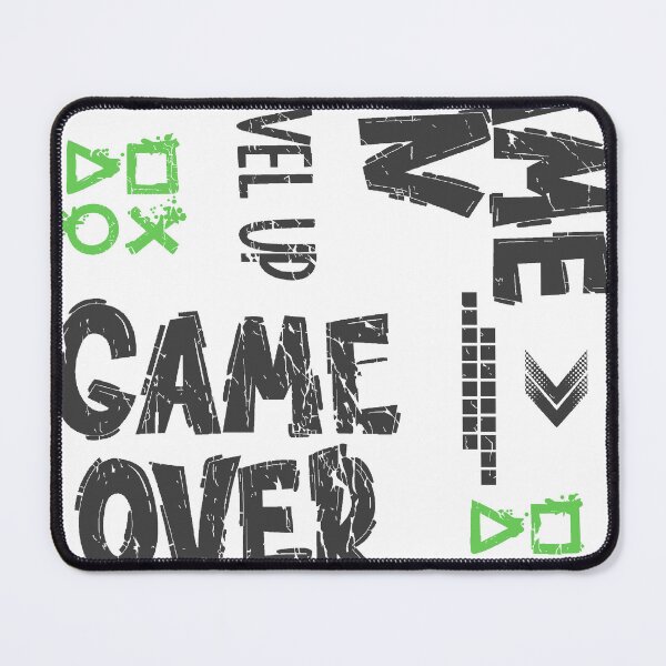 Item preview, Level Up Game Over Gamer Typography | Retro Gaming Graphic Design designed and sold by texoapparel.
