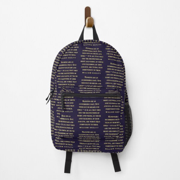 Item preview, William Hazlitt quote: Mankind are an incorrigible race. Give them but bugbears and idols — it is all that they ask; designed and sold by artbleed.