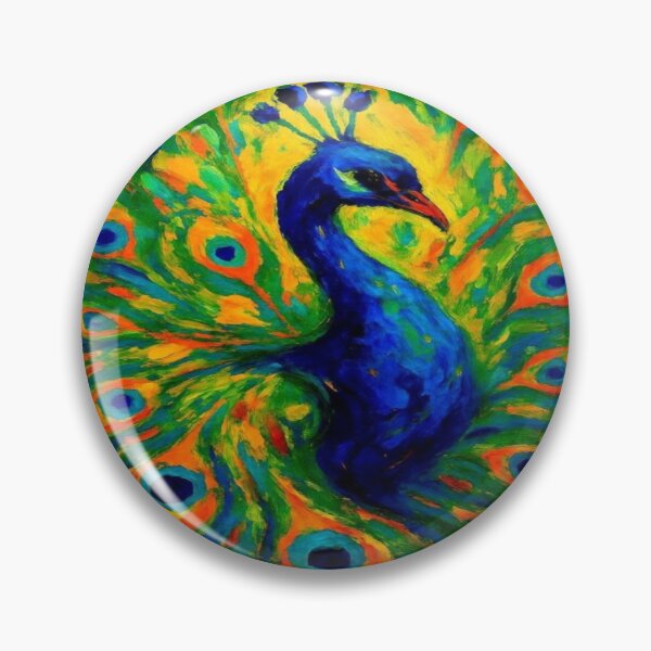 Item preview, Colorful Peacock Feather Artwork  designed and sold by NivyasArtistry.
