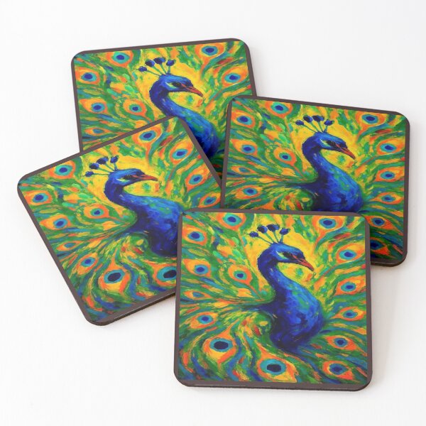 Item preview, Colorful Peacock Feather Artwork  designed and sold by NivyasArtistry.