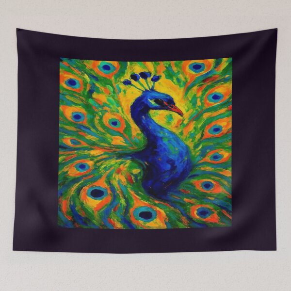Item preview, Colorful Peacock Feather Artwork  designed and sold by NivyasArtistry.