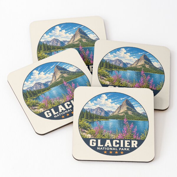 Item preview, Glacier National Park Sticker designed and sold by Gideon Emmerich.